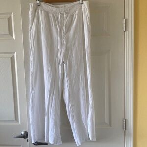 Style & Co. White Drawstring Pants